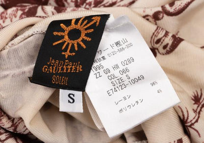 Jean Paul GAULTIER SOLEIL Aloha Print Top Pink Size S