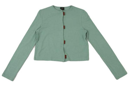 Jean Paul GAULTIER FEMME Front Tape Cardigan Mint Size 40