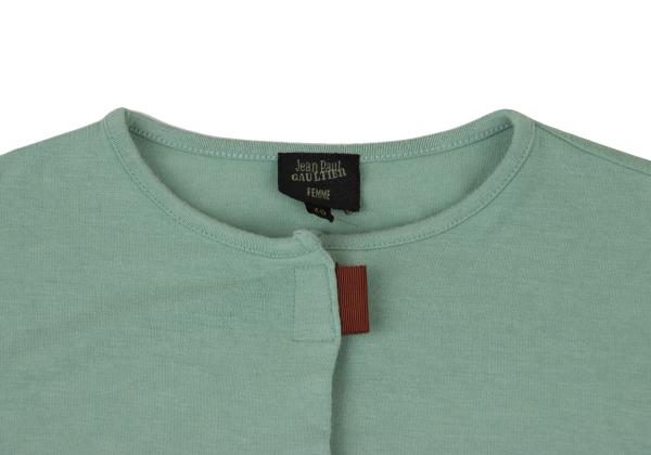 Jean Paul GAULTIER FEMME Front Tape Cardigan Mint Size 40