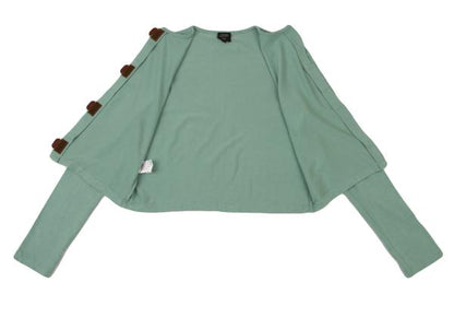 Jean Paul GAULTIER FEMME Front Tape Cardigan Mint Size 40