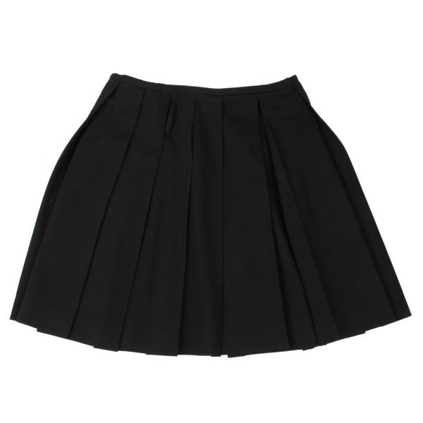 Jean Paul GAULTIER FEMME Wool Pleated Skirt Black Size 40