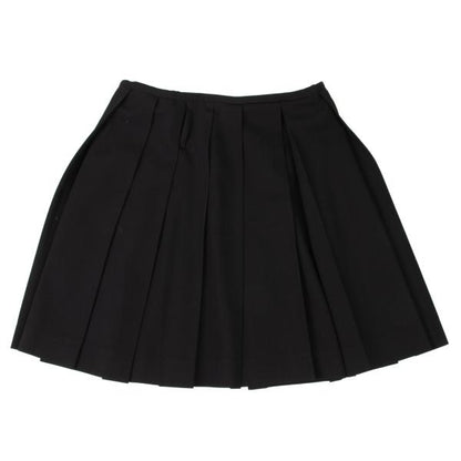 Jean Paul GAULTIER FEMME Wool Pleated Skirt Black Size 40