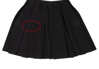 Jean Paul GAULTIER FEMME Wool Pleated Skirt Black Size 40