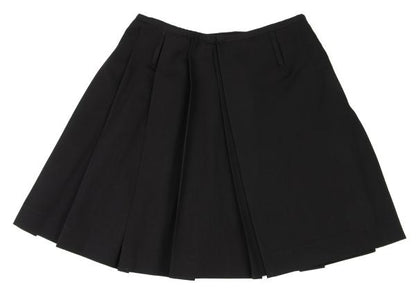 Jean Paul GAULTIER FEMME Wool Pleated Skirt Black Size 40