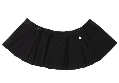 Jean Paul GAULTIER FEMME Wool Pleated Skirt Black Size 40