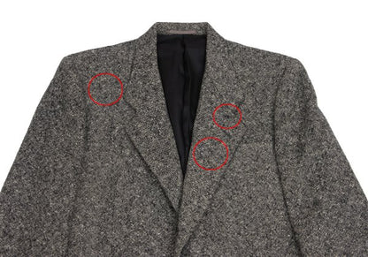 COMME des GARCONS HOMME Wool Tweed 2B Jacket Gray Size S