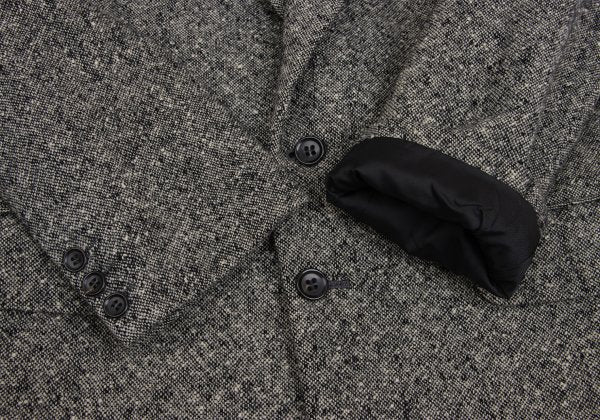 COMME des GARCONS HOMME Wool Tweed 2B Jacket Gray Size S