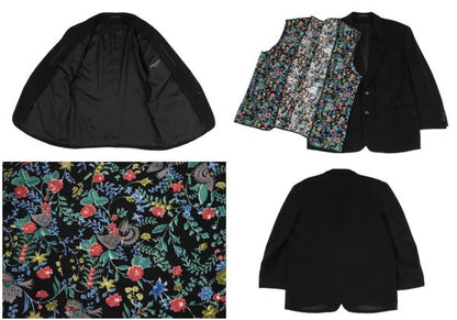 COMME des GARCONS HOMME PLUS Flower Jacket Black Size S