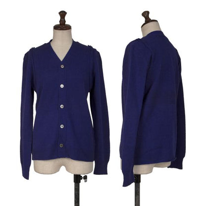 COMME des GARCONS Wool Shoulder Panel Cardigan Blue Size M