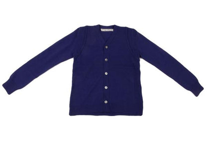 COMME des GARCONS Wool Shoulder Panel Cardigan Blue Size M