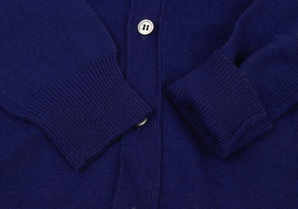 COMME des GARCONS Wool Shoulder Panel Cardigan Blue Size M