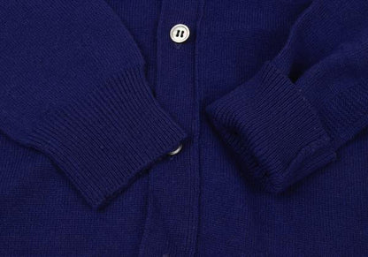 COMME des GARCONS Wool Shoulder Panel Cardigan Blue Size M