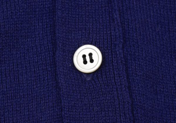 COMME des GARCONS Wool Shoulder Panel Cardigan Blue Size M