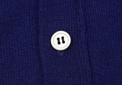 COMME des GARCONS Wool Shoulder Panel Cardigan Blue Size M