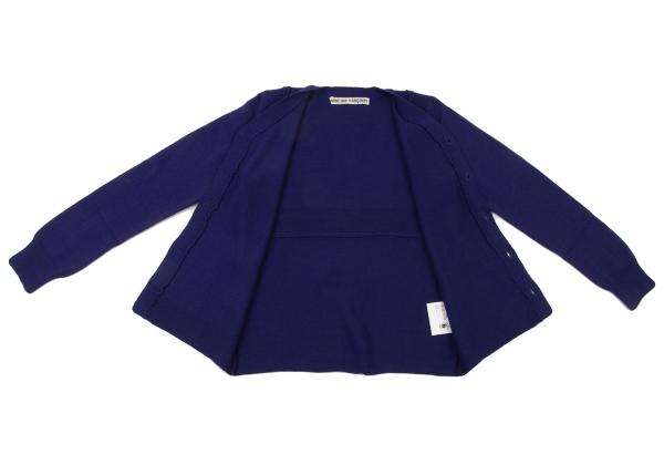 COMME des GARCONS Wool Shoulder Panel Cardigan Blue Size M