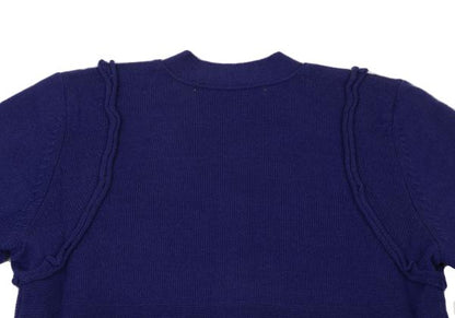 COMME des GARCONS Wool Shoulder Panel Cardigan Blue Size M