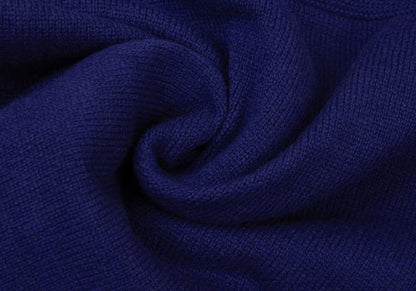 COMME des GARCONS Wool Shoulder Panel Cardigan Blue Size M
