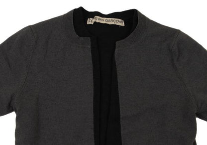 COMME des GARCONS Wool Blend Layered Cardigan Gray Size M