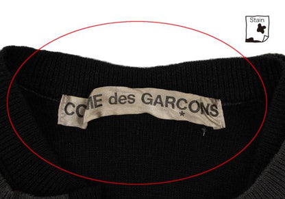 COMME des GARCONS Wool Blend Layered Cardigan Gray Size M