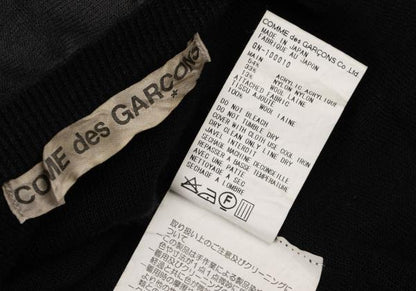 COMME des GARCONS Wool Blend Layered Cardigan Gray Size M