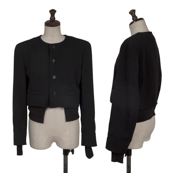 COMME des GARCONS Houndstooth Lined Collarless Jacket Size M