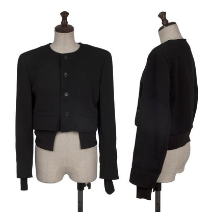 COMME des GARCONS Houndstooth Lined Collarless Jacket Size M