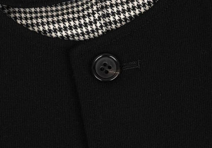 COMME des GARCONS Houndstooth Lined Collarless Jacket Size M