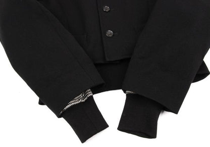 COMME des GARCONS Houndstooth Lined Collarless Jacket Size M