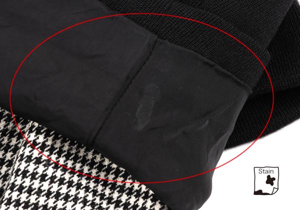 COMME des GARCONS Houndstooth Lined Collarless Jacket Size M
