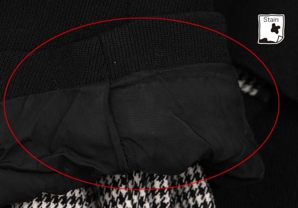 COMME des GARCONS Houndstooth Lined Collarless Jacket Size M