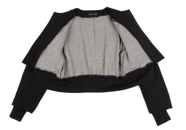 COMME des GARCONS Houndstooth Lined Collarless Jacket Size M