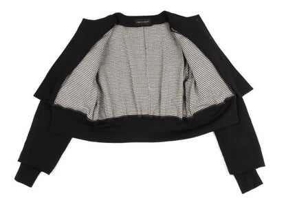 COMME des GARCONS Houndstooth Lined Collarless Jacket Size M