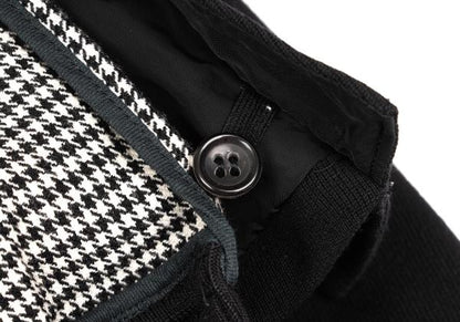 COMME des GARCONS Houndstooth Lined Collarless Jacket Size M