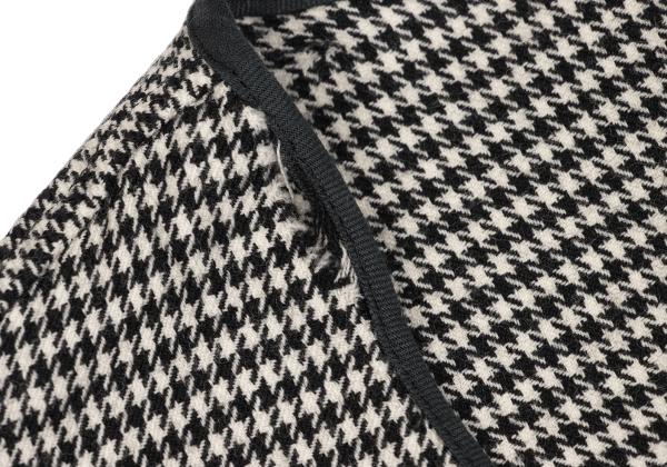 COMME des GARCONS Houndstooth Lined Collarless Jacket Size M