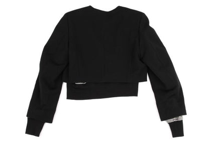 COMME des GARCONS Houndstooth Lined Collarless Jacket Size M