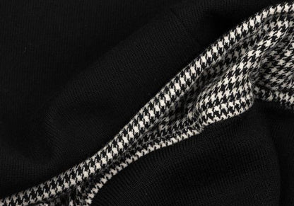 COMME des GARCONS Houndstooth Lined Collarless Jacket Size M