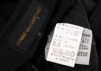 COMME des GARCONS Houndstooth Lined Collarless Jacket Size M