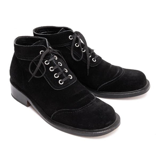 tricot COMME des GARCONS Suede Lace-up Boots Black Size 23CM