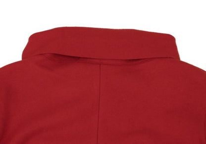 Y's Wool Felt Snap Button Jacket Red Black Size 1