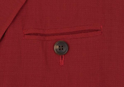 ISSEY MIYAKE Red 1-Button Wool Jacket Size M