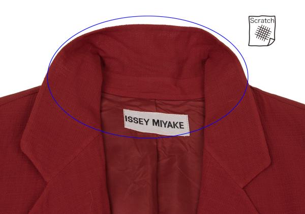 ISSEY MIYAKE Red 1-Button Wool Jacket Size M