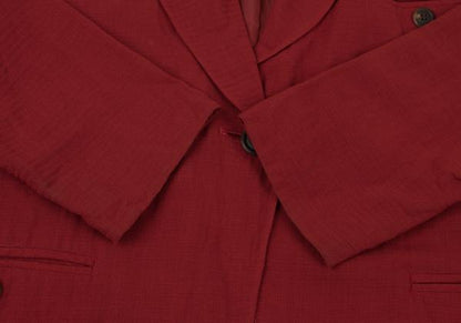 ISSEY MIYAKE Red 1-Button Wool Jacket Size M