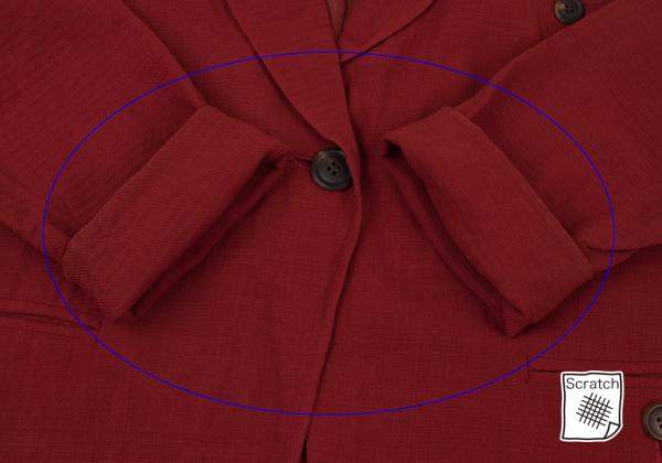 ISSEY MIYAKE Red 1-Button Wool Jacket Size M