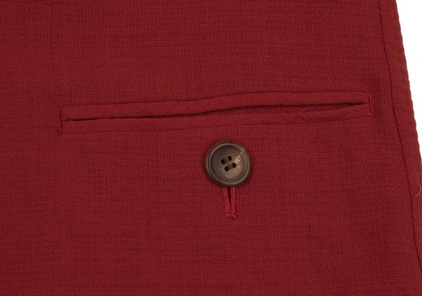 ISSEY MIYAKE Red 1-Button Wool Jacket Size M