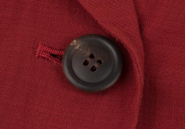 ISSEY MIYAKE Red 1-Button Wool Jacket Size M