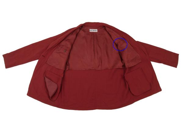ISSEY MIYAKE Red 1-Button Wool Jacket Size M