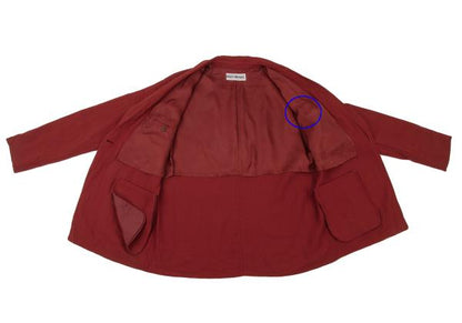 ISSEY MIYAKE Red 1-Button Wool Jacket Size M