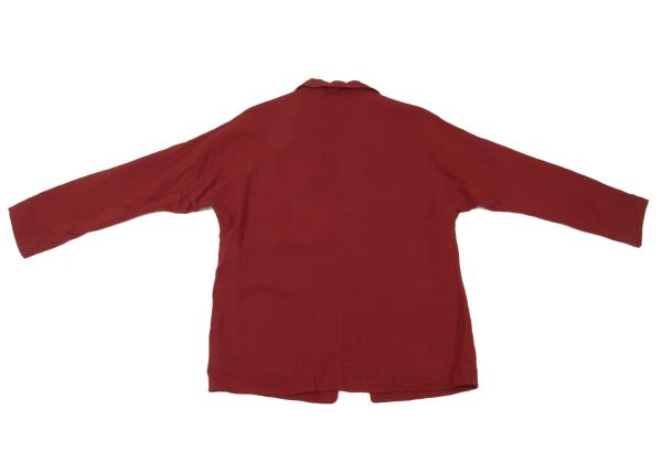 ISSEY MIYAKE Red 1-Button Wool Jacket Size M