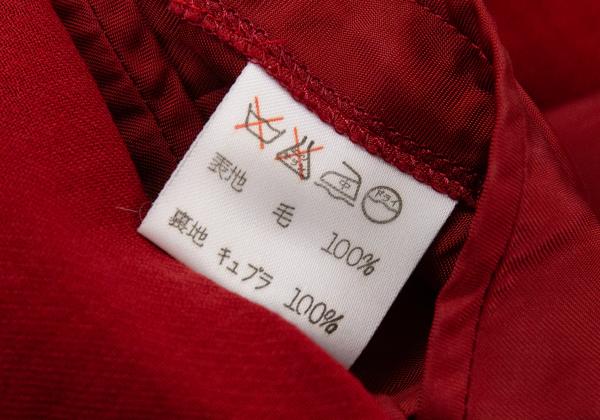 ISSEY MIYAKE Red 1-Button Wool Jacket Size M