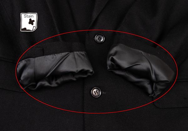 Papas COLOMBO Cashmere 2-Button Jacket Black Size M